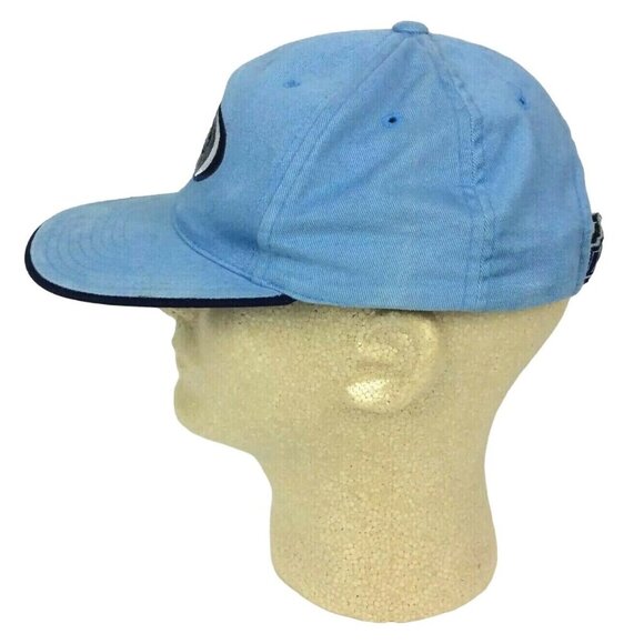 UNC Tar Heels Embroidered Logo Light Blue Strapback Cap Adjustable - Picture 5 of 7